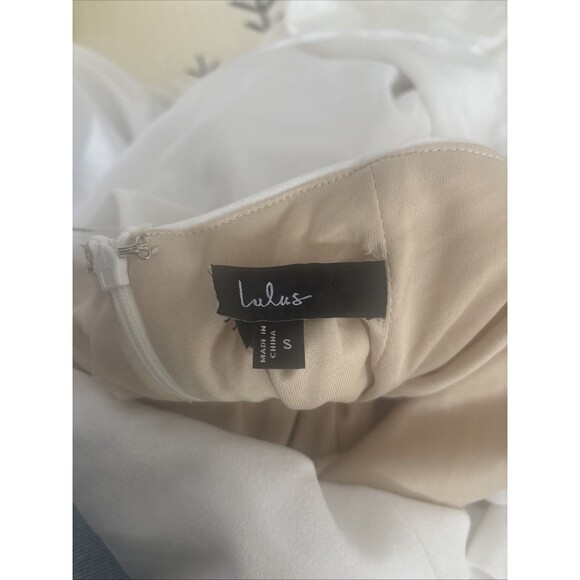 Lulus Thinking Out Loud White Backless Jumpsuit Size Small Bridal Bachelorette - Picture 4 of 7